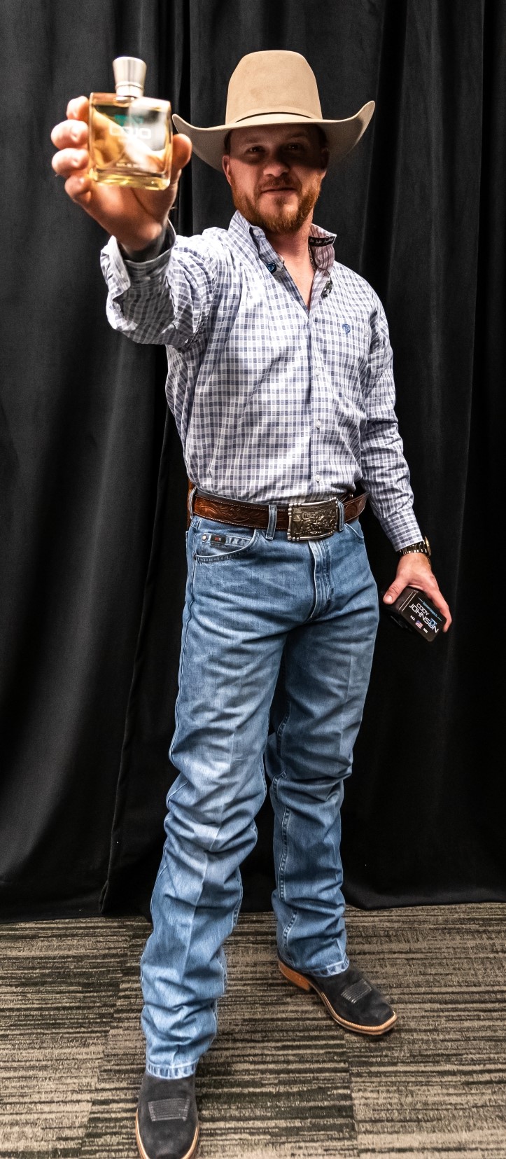 Cody Johnson with his signature cologne